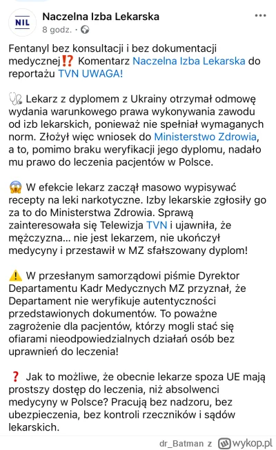 dr_Batman - Jak tam Mireczki z tagu medycyna?
„Lekarz” z Ukrainy ze sfałszowanym dypl...