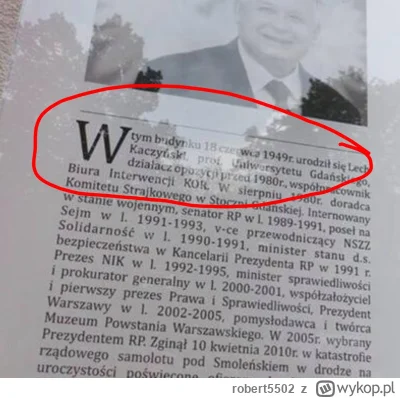 robert5502 - Tablica twierdz " W tym domu urodził się Lech Kaczyński... "
To w którym...