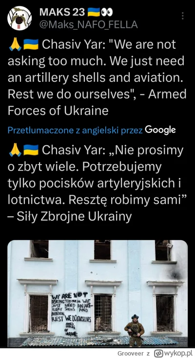 Grooveer - Ukraińscy żołnierze proszą o tak niewiele by zrobić tak wiele dla bezpiecz...