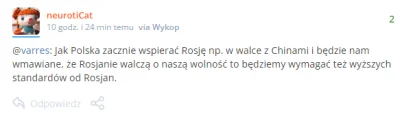 robertkk - dzisiaj ruscy wypisuja taki belkot ze az sprawdzilem czy nie mieli wczoraj...
