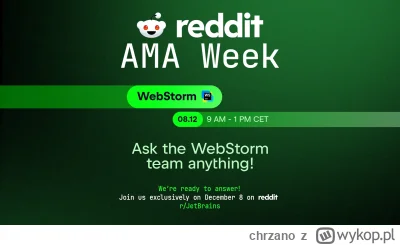 chrzano - W tym tygodniu mamy kilka AMA związanych z naszymi produktami (JetBrains he...