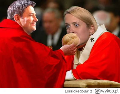 EissIckedouw - Patrzcie jak ją bułka z szynką piecze

#2137 #codziennakomunia #awantu...