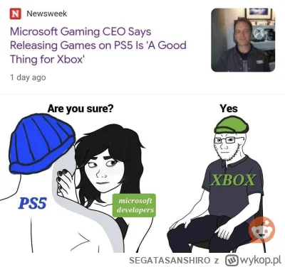 SEGATASANSHIRO - Współczuję wszystkim którzy kupili #xbox zamiast #ps5 No nic czekam ...