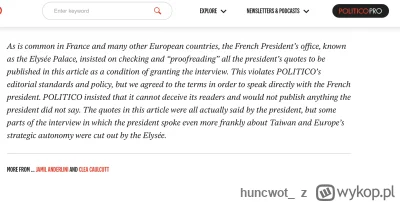 huncwot_ - z tego „kontrowersyjnego" wywiadu, z Macronem, chyba najlepsza jest końców...