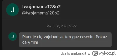 dashcambandit - Rzadko wchodzę na tiktoka, a tam czekała nowa wiadomość...
https://wy...