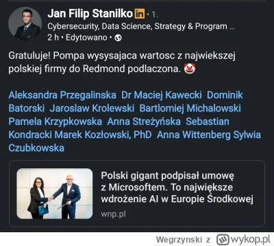 Wegrzynski - #orlenuczy #sztucznainteligencja #gospodarka #polityka ( ͡° ʖ̯ ͡°)

http...