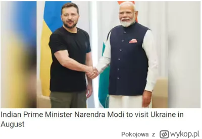 Pokojowa - "Premier Indii Narendra Modi przybędzie na Ukraine 23 sierpnia" 

#ukraina...