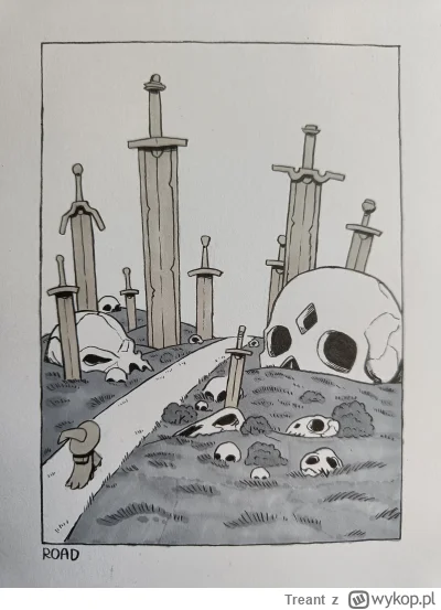 Treant - #inktober #inktober2024 #rysujzwykopem Tak na szybciocha dziś