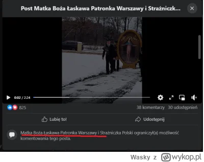 Wasky - Czy Matka boska jest komunistką i tak chętnie wprowadza cenzurę na Facebooku?...