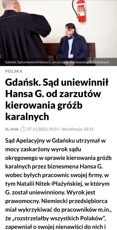 0pp0 - Gdański sąd.... jprdl... 
"Wolne sądy, k.... jego mać"
#polityka