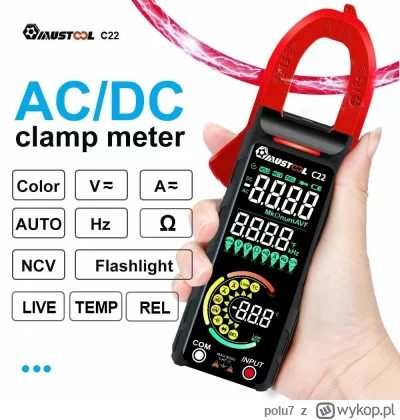 polu7 - Mustool C22 Digital Clamp Meter 400A w cenie 23.99$ (95.64 zł) | Najniższa ce...