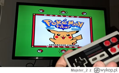 Majster_2 - Zagram teraz w Pokemon Yellow w edycji na NESa (⌒(oo)⌒)
#pokemon #nes #re...