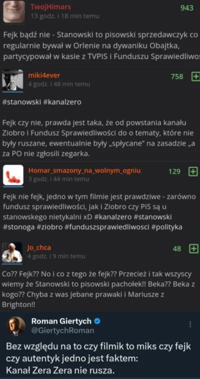 Spuchaczu - A ja wiem od kogo wy są xD

#kanalzero #stanowski #afera