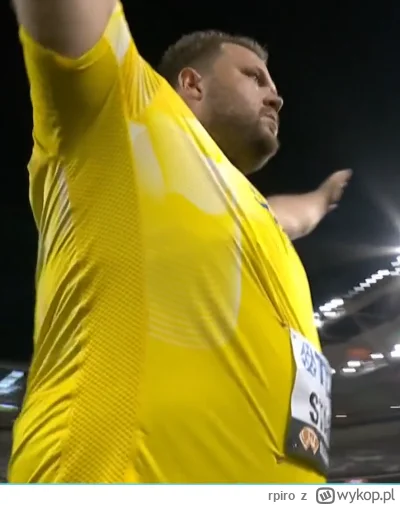 rpiro - Potężny bebech, ale rzut jeszcze potężniejszy ( ͡° ͜ʖ ͡°)
#lekkoatletyka