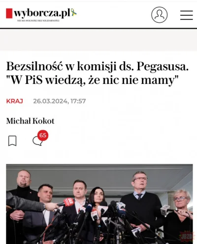 DoktorStyle - Jeśli nawet wspierająca cię wybiórcza ogłasza, że się skompromitowałeś,...