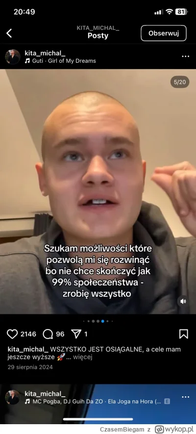 CzasemBiegam - -Bądź milionerem #frajerzyzmlm 
-Nie miej zębów 

#pasta