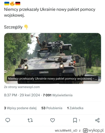 wiciuWw46xD - #wojna #ukraina #rosja #niemcy
https://twitter.com/WarNewsPL1/status/17...