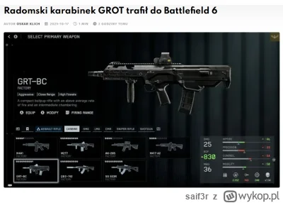 saif3r - Szczelalał ktoś GROTem? ( ͡° ͜ʖ ͡°)
#battlefield #battlefield6