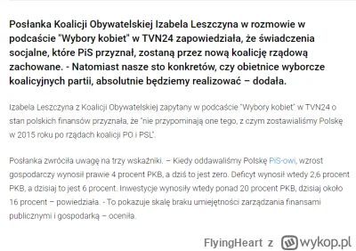 FlyingHeart - #polska #wybory #rzad

W dalszej części artykułu:

"Izabela Leszczyna z...