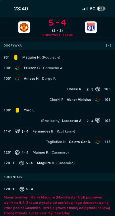 Erimar - #mecz podobno dogrywki są nudne…