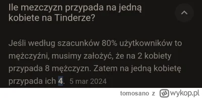 tomosano - @Feministka2000 Na taką 20 latkę być może. 

Choć dane oficjalne mówią o 4...