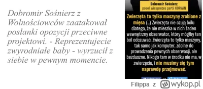 Filippa - Dobromir Sośnierz - wielki wolnościowiec, który jest za zaostrzeniem prawa ...