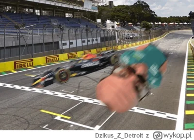 DzikusZDetroit - #f1 zdjęcie z ostatnich metrów wyścigu