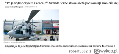 robert5502 - @JasnyBanan: Caracale uwalil sciagniety przez Macierewicza Berczynski. U...