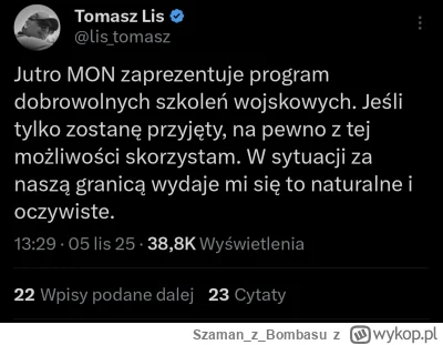 SzamanzBombasu - @alylayl23  @alylayl23  @przeciwko78 moim zdaniem dzisiaj to wygrało