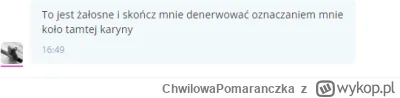 ChwilowaPomaranczka - Ej @stormi bo @Linnior88 nazwała cie karyną (・へ・)