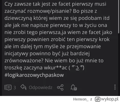 Henson_ - Odpowiedź jest prosta: nie. Jeśli jesteś chadem, to baby same będą pierwsze...