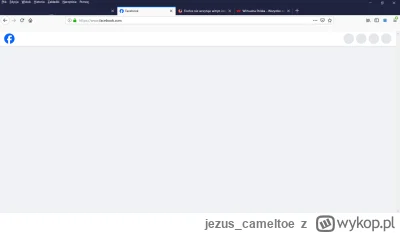 jezus_cameltoe - #mozilla #firefox 

Po zalogowaniu do #facebook strona nie wyświetla...