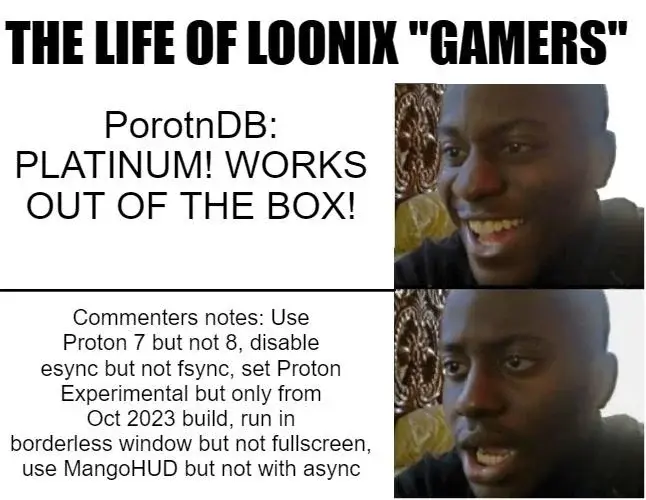 Niebadzksieciem - >Na Linuxie normalnie śmigają gry, jeśli nie potrafisz ich odpalić,...