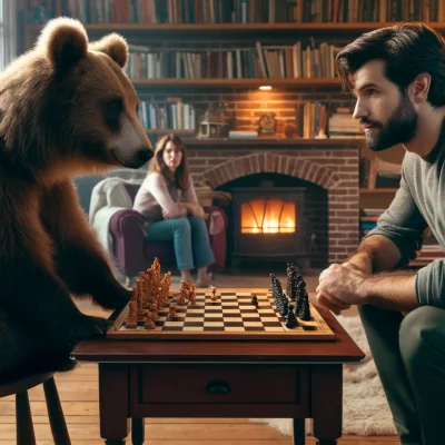 sorek - Wolelibyście grać w szachy z kobietą czy niedźwiedziem?

#logikarozowychpasko...
