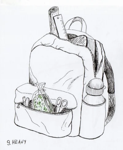 jedennadziesiec - #inktober #rysujzwykopem #zmarnowanypapier
9. HEAVY