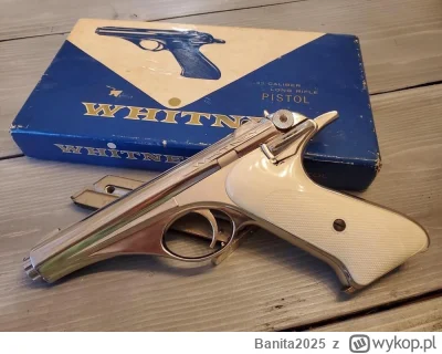 Banita2025 - Pistolet Whitney Wolverine kaliber 22.
Rok produkcji 1956.
#bron #wzorni...