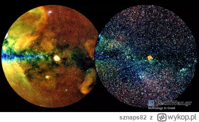 sznaps82 - Sekcja nieba eRosita All-Sky Survey Catalog (eRASS1) w dwóch różnych ujęci...