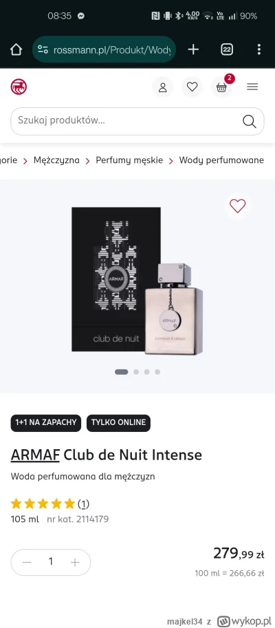 majkel34 - Nie chce ktoś jednej sztuki? Wyjdzie 140 zł 
#perfumy