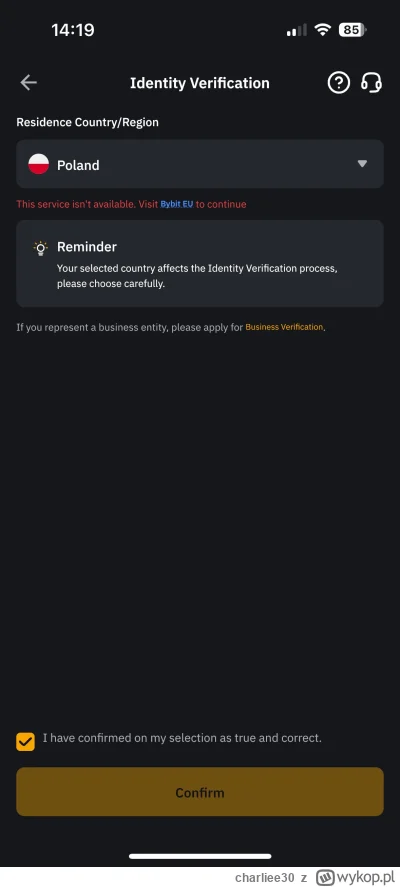 charliee30 - @assninja przy weryfikacji jest coś takiego na bybit