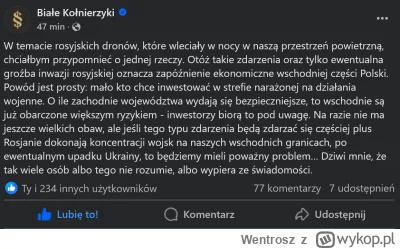 Wentrosz - Nigdy dość przypominania, że wspieramy Ukrainę nie po to, by Ukraińcy byli...