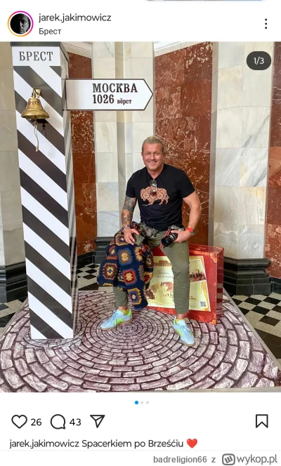 badreligion66 - #polityka Czyli jedna z głównych gwiazd TVPis jeździ sobie po Białoru...