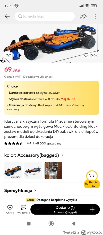 Tynka02 - To jakiś scam czy znów jakaś promka na #aliexpress i dają chińskie klocki w...