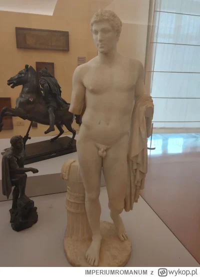 IMPERIUMROMANUM - Rzeźba rzymska ukazująca Aleksandra Wielkiego lub innego helleńskie...