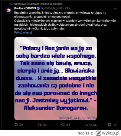 Nogisz - repost od ruskiego szpiona, dezertera, poszukiwanego za szpiegostwo na rzecz...