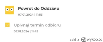 aski - "Jest niedziela, więc nic się nie stanie jak odbiorę paczkę trochę po terminie...