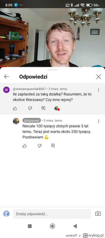 andref7 - #yanek zapłaciłem 100 teraz warta jest 250k złotych. Panie, po tym co zrobi...