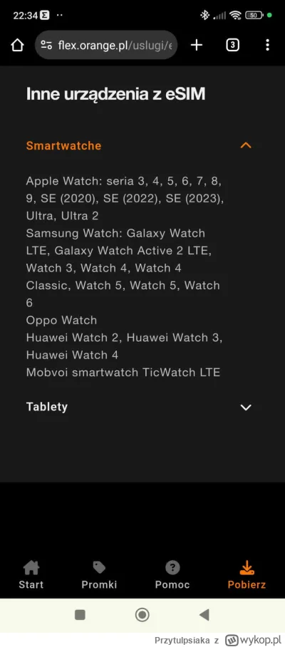 Przytulpsiaka - #orangeflex #smartwatch #esim
Cześć. Używa ktoś smartwatcha z lte w s...