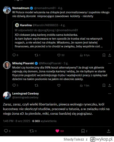 ShadyTalezz - Libertarianin zweryfikowany przez wolny rynek ( ͡° ͜ʖ ͡°)

#bekazlibka ...