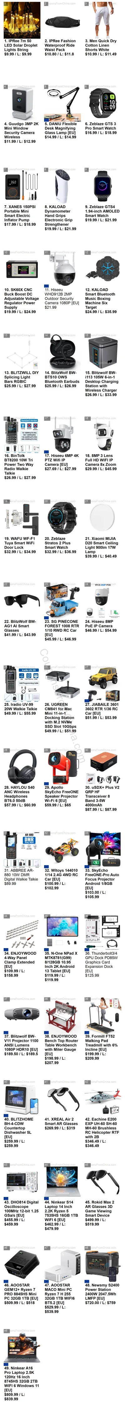 n_____S - Cześć #banggood - oto przedmioty, które wrzucałem na grupę/fanpage FB, Tele...