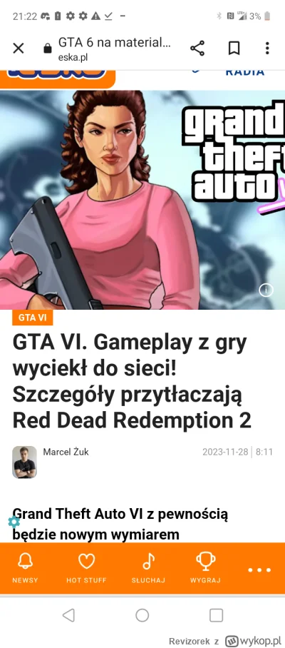 Revizorek - #gta6 jakie oni click baity walą żenada jaka. Wchodzę tam a tu jakiś gówn...